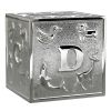 Tirelire Cube (m�tal argent�)