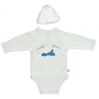 Set de maternit� Victor et Lucien en coton Supima par Noukie's