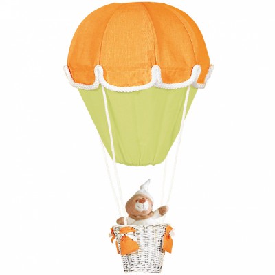 Lampe montgolfière orange et anis