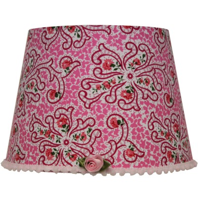 Abat-jour high tea rose pour lampe (20 x 15 cm)