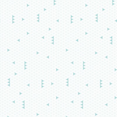 Papier peint quadrilllage triangles mint by claudia soria (2,5 m)