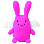 Petit doudou ange lapin fuchsia (18 cm) - Trousselier