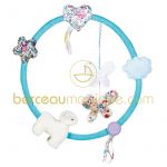 Mobile d�coratif rond Mouton et papillons - Trousselier