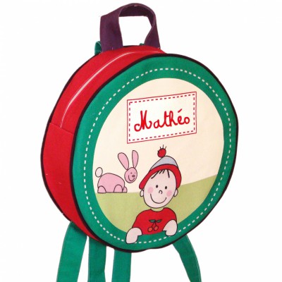 Sac � dos vert sapin personnalisable par Les Griottes