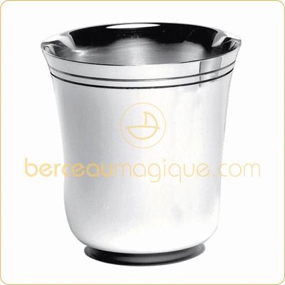 Timbale naissance Nathalie (m�tal argent�) par Christofle