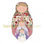 Trio de hochets poup�es russes fleuries (20 cm)  - Trousselier