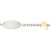 Gourmette b�b� or et acier motif dauphin or jaune 