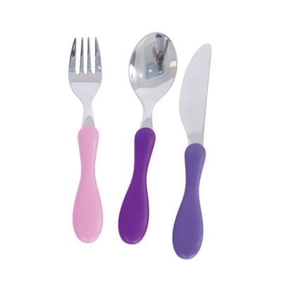 Lot de 3 couverts lilas pour enfant par Sebra