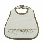Bavoir ivoire Trousseau (Grand mod�le) par Tartine et Chocolat