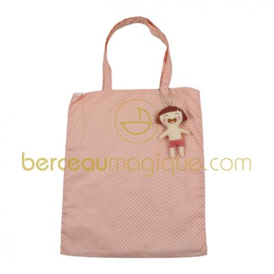 Sac ninon rose  par Trousselier