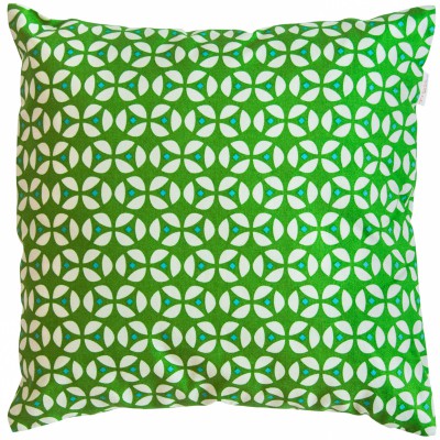 Coussin carré décoratif geo green (26 x 26 cm)