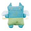 Peluche Chat Monstre en polaire turquoise / vert (20 cm)