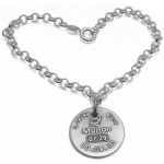 Bracelet Maman 1 m�daille personnalis�e (argent 925� et plaqu� argent) - Milo