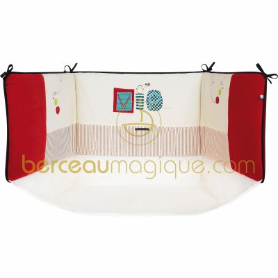 Tour de lit avec fond Happy VIP (pour lit 60 x 120 ou 70 x 140 cm) par Sucre d'orge