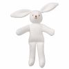 Lapin hochet blanc (matelass�) (20 cm)