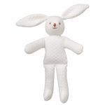 Lapin hochet blanc (matelass�) (20 cm) - Trousselier