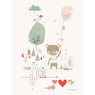 Tableau little friends by paper & cloth (30 x 40 cm)