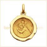 M�daille Saint Christophe Cachet  (Or jaune) - Becker
