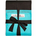 Echarpe de portage Caf� noir poche Turquoise (LONGUE) - Je Porte Mon B�b�