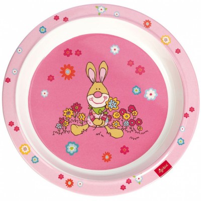 Assiette bungee bunny rose