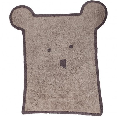 Tapis enfant souple beige ours (120 x 160 cm)