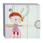 Cadre mural la lapine Scrapbook rose (20 x 20 cm) - Mamas and Papas