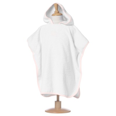 Poncho �ponge blanc et rose (9-36 mois) par Red Castle