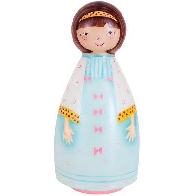 Lampe veilleuse musicale gamine turquoise