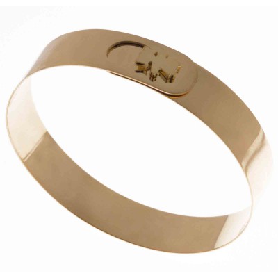 Bracelet ruban motif au choix (Or jaune) par Loupidou