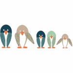 Sticker Famille de pingouins - Art for Kids