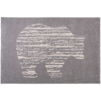 Tapis enfant nono ours gris (100 x 150 cm)