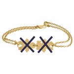Bracelet double cha�nes en or (en remplacement d'un bracelet cordon) - Loupidou