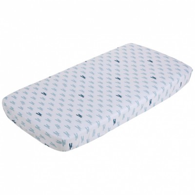 Drap housse de berceau mint airplane (40 x 80 cm)