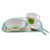 Coffret repas 5 pi�ces Savannah p�trole