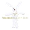 Lapin hochet blanc (20 cm)