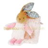 Doudou poup�e lapinou Boh�me et sa pochette