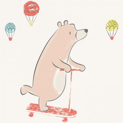 Tableau playtime by briagell perret skate around (30 x 30 cm)