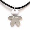 Pendentif petit gar�on (or blanc)