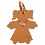 Pendentif Petite fille ou Petit gar�on collier diamant (Grand mod�le) - Loupidou