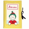 Prot�ge-carnet de sant� jaune personnalisable