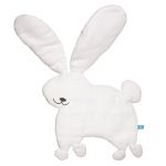 Doudou lapin mousseline de coton �cru Lulu - WALLABOO