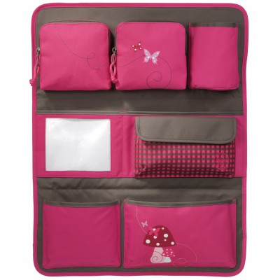 Vide poche de voiture Champignons magenta par L�ssig