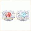 Lot de 2 sucettes a�r�es tendance 6-18 mois (rouge et bleue)
