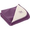 Couverture r�versible double polaire p�pin et ivoire (100 x 72 cm)