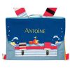 Petit cartable � broder Bateau