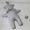 Coussin ours musical Etoiles brume