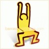 Chaise jaune Keith Haring
