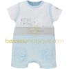 Combinaison courte ''Le plus doudou'' Aquarelle bleue