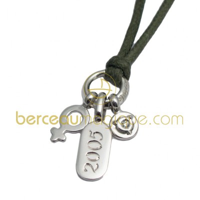 Pendentif Pogo pierre pr�cieuse (fille) (Argent) par Mikado
