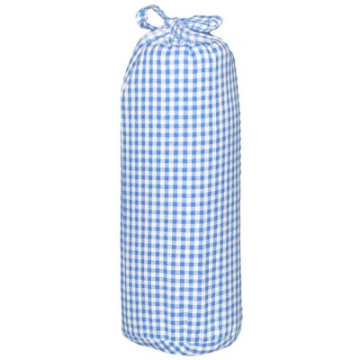 Drap housse vichy bleu clair (40 x 80 cm)